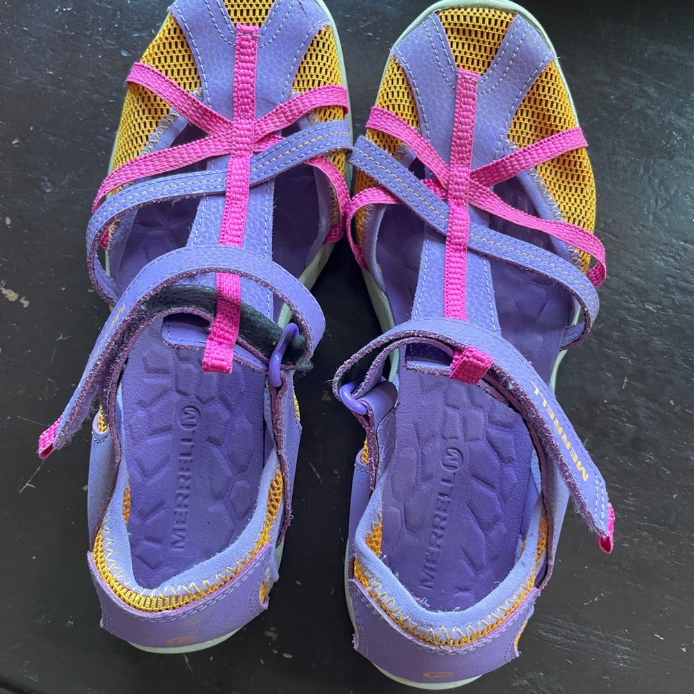 Merrell Purple and Pink Sandals with Sporty Straps